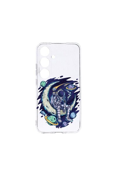 bestcase Διαφανής Θήκη Σιλικόνης 2MM, Συμβατή με Samsung Galaxy A25, Αστροναύ...