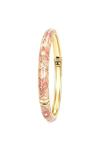 Sense of Atelier Flora Glow Bangle Kelepçe Bileklik-Somon