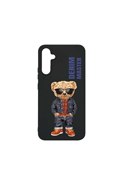 bestcase Θήκη, Συμβατή με Samsung Galaxy A34, Denim Master - Αρκουδάκι, Λεπτή...