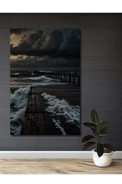 Teona Ahşap Ξύλινο διακοσμητικό τραπέζι με ελαιογραφία με θέμα την ιστορική θ...