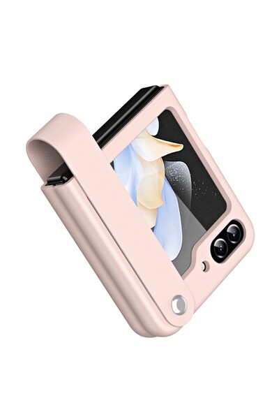Teleplus Samsung Galaxy Z Flip 7 FE Kılıf Skinfeel Shockproof El Tutmalı Stan...