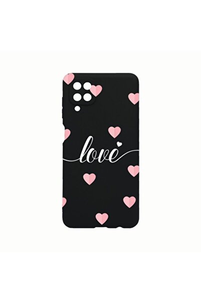 bestcase Θήκη Σιλικόνης, Συμβατή με Samsung Galaxy A12, Σχέδιο Καρδιές που πε...