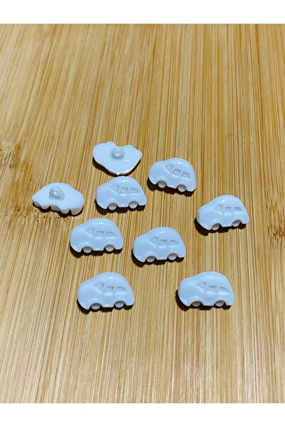 Lorin hobi Car-Shaped Plastic Baby Button with Bottom Attachment 16 mm 10 Pie...