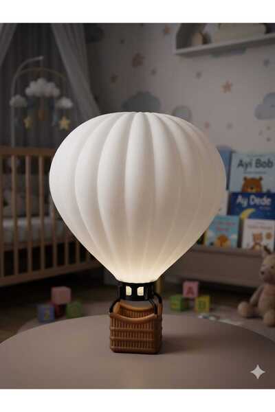 3d layer craft Şık ve Modern Sıcak Hava Balonu Şeklinde Lamba - Dekoratif Ayd...