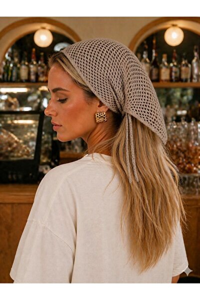 YUGA KNİTTİNG ΓΥΝΑΙΚΕΙΟ ΠΛΕΚΤΟ ΚΟΡΔΕΛΑ ΜΠΑΝΤΑΝΑ ΜΕ ΔΙΧΤΥΩΤΟ ΣΧΕΔΙΟ, ΚΟΜΨΗ ΒΑΣ...