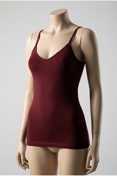 fevien Women's Cotton Modal Blend V-Neck Thin Strap Basic Tank Top - Flexible...