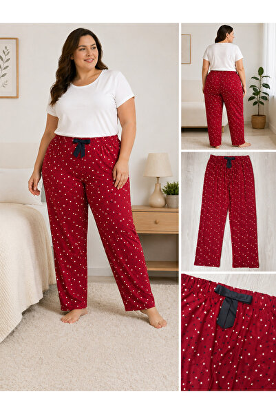 Melff Women's Bamboo Lycra Ring Viscose Oversize Pajama Bottoms