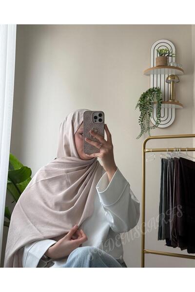 SudemScarfs Etnik Desen Premium Jakar Şal Krem