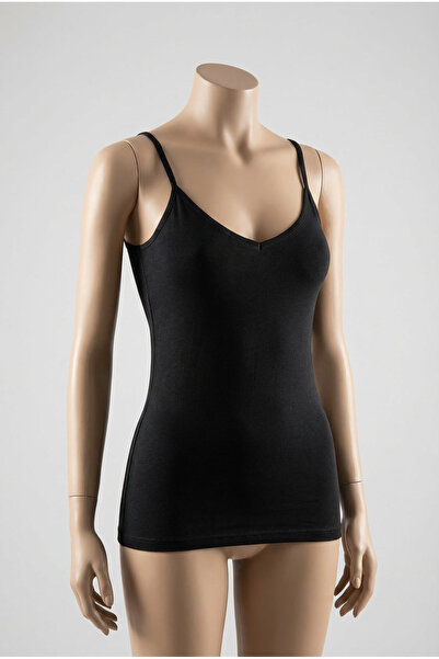fevien Women's Cotton Modal Blend V-Neck Thin Strap Basic Tank Top - Flexible...