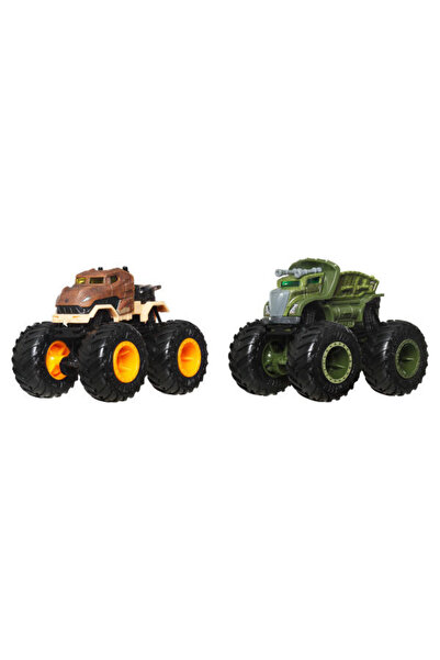 HOT WHEELS Monster Trucks Güçlü İkili 1:64 Arabalar Tyrannosaurus Rex JCC72