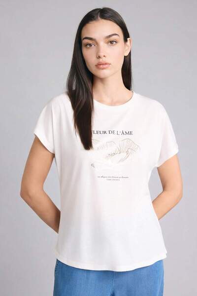 DeFacto Μπλουζάκι με κοντό μανίκι και λαιμόκοψη ποδηλάτου σε κανονική εφαρμογ...