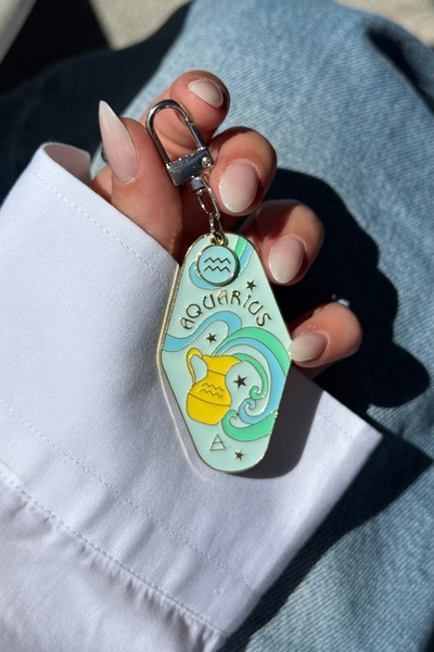 klovi Διακοσμητικό αξεσουάρ για μπρελόκ και τσάντα με σχέδιο Τοξότη, εισαγόμενο