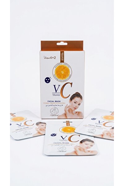 Soft Velvet قناع وجه بخلاصة فيتامين سي لتفتيح البشرة وترطيبها