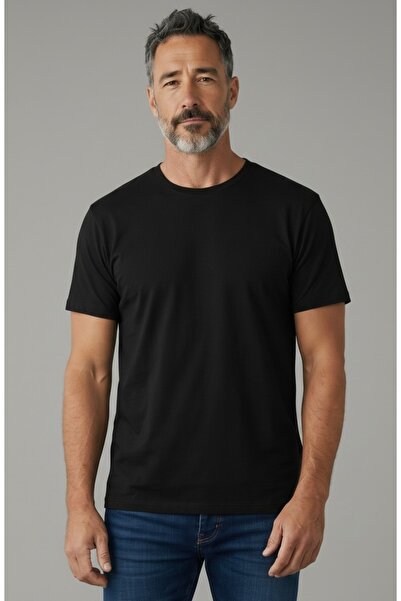 Geco Ανδρικό/Unisex 100% βαμβακερό μπλουζάκι με χοντρή υφή, βασική κανονική ε...