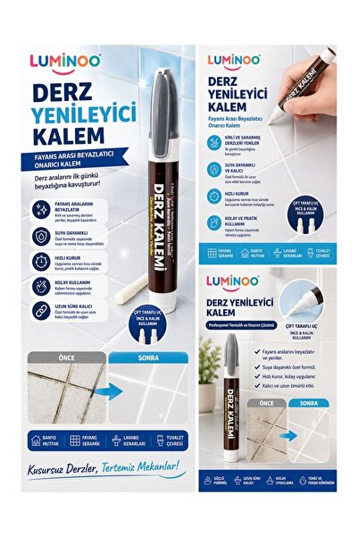 Luminoo Derz Yenileyici Kalem – Fayans Arası Beyazlatıcı Onarıcı Kalem
