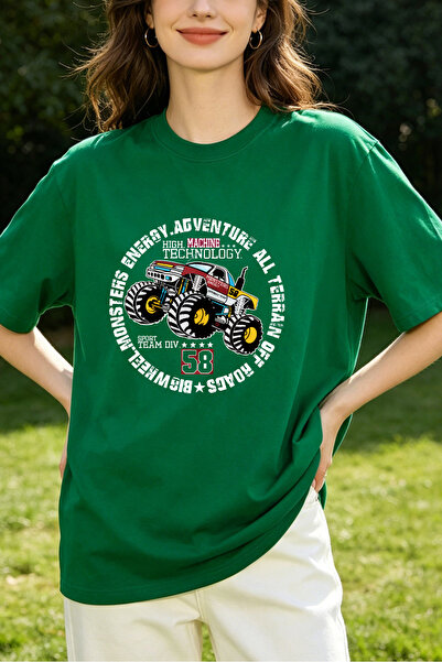 Fleck Women's T-Shirt: Monster Truck Adventure High Tech Off Road Big Wheels ...