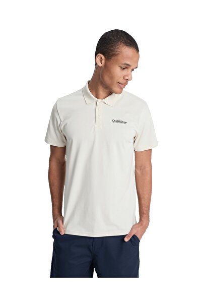 Quiksilver Ανδρικό λευκό μπλουζάκι πόλο Strech Eqykt04420-weg0