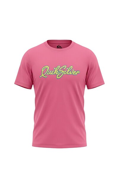 Quiksilver Ανδρικό ροζ μπλουζάκι Malibu Eqyzt08326-mjb0
