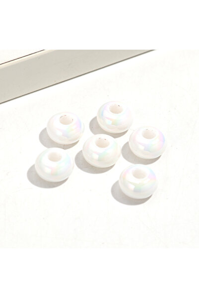 Choice16 14mm-20pcs White 20pcs 14mm AB Solid Colorful Resin Acrylic Abacus L...