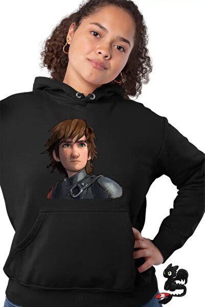 OEM Γυναικείο Φούτερ με κουκούλα Hiccup Βίκινγκ Αναβάτης Δράκων Πώς να εκπαιδ...