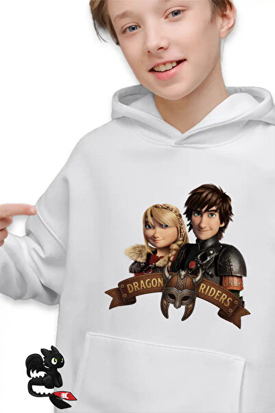 OEM Παιδικό Φούτερ για Αγόρια - Οδηγοί Δράκων: Χίκαπ, Άστριντ - Πώς να εκπαιδ...