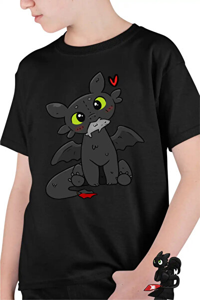 OEM Tricou Copii Baieti Toothless Dragon Night Fury How to train your dragon