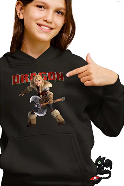 OEM Φούτερ με κουκούλα για κορίτσια Αστρίντ Πολεμίστρια Βίκινγκς Πώς να εκπαι...