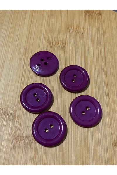 Lorin hobi Coat Overcoat Cloak Cardigan Button 3 cm 5 Pieces Purple