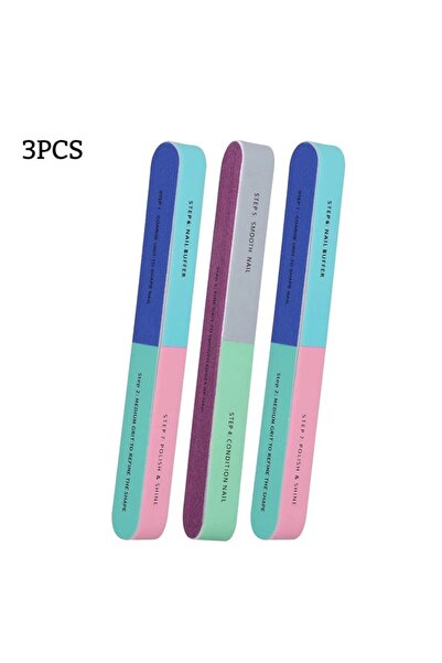 Choice1 3pcs 10Pcs Nail Buffer Block 7 Way Nail Files Professional Nail Care ...