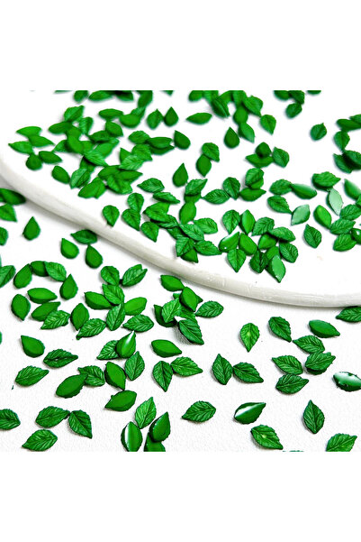 Choice4 A4-50PCS 50PCS Solid Color Minimalist Leaf Resin Nail Art Charms 3D L...