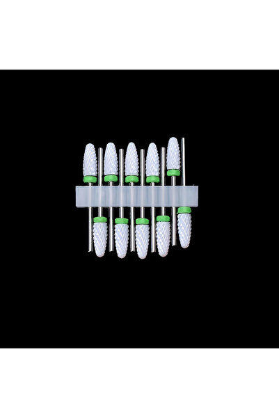 Choice6 TC17-10PCS 10 قطع من رؤوس حفر الأظافر الخزفية مقاس 3/32، احترافية ومت...