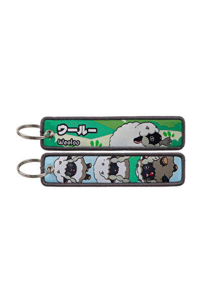 Choice18 8 Cute Anime Game Embroidery Key Fobs Cartoon Monster Key Tags Keych...