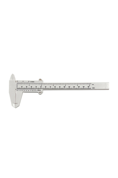 Choice 0-150mm-white 0-150/0-80mm Plastic Vernier Caliper Mini Double Scale R...