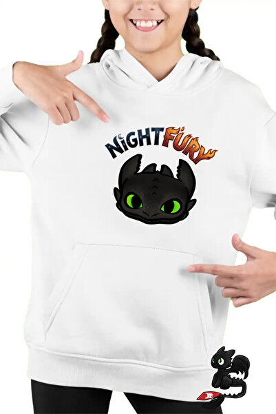 OEM Παιδικό Φούτερ για Κορίτσια Νυχτερινή Οργή - Πώς να εκπαιδεύσετε το δράκο...