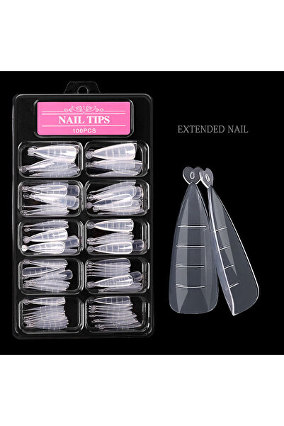 Choice JM-1 100pcs/box Nail Form Poly Extension Gel Clear Professional Nail A...
