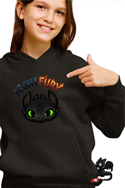 OEM Παιδικό Φούτερ για Κορίτσια Νυχτερινή Οργή - Πώς να εκπαιδεύσετε το δράκο...