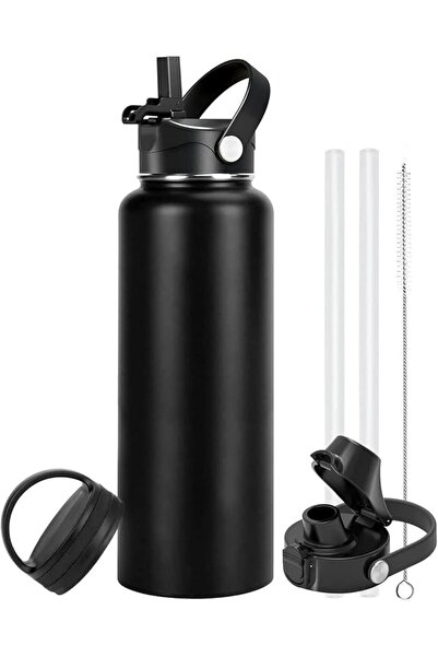 Arabest 32oz Vacuum-Insulated Water Bottle,Matte Black,Leak-Proof,for Outdoor...