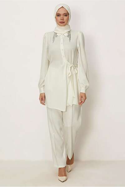 Alvina Belted Tunic with Stone Details 46585