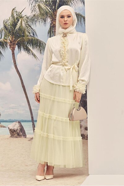 Alvina Elastic Waist Tulle Skirt 60764