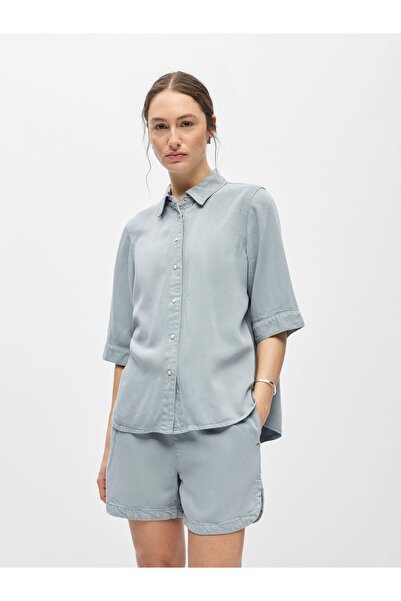 Object Cămașă din denim cu mânecă scurtă