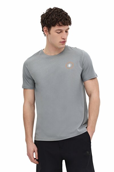 lumberjack ML THANOS 11KLR-01 Gri Erkek Kısa Kol T-Shirt