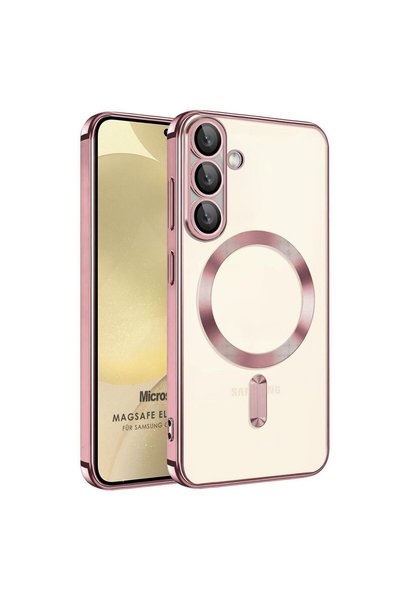 Microsonic حافظة سامسونج جالاكسي A57 فاخرة من ماج سيف مطلية باللون الذهبي الوردي