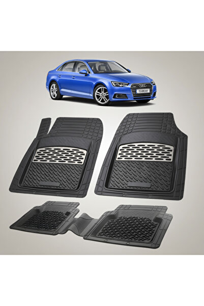 TEAMCAR Συμβατά πατάκια δαπέδου για Audi A4 B9 Sedan 2016-2024 |   Ασήμι