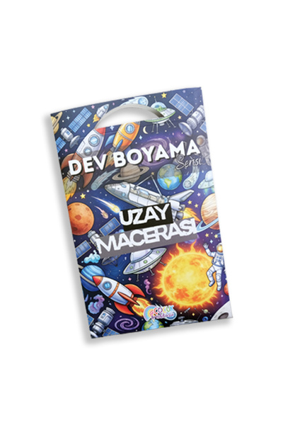 EGEV ÇOCUK Uzay Macerası - Dev Boyama Kağıdı (100x70 cm) - Çocuklar İçin Eğit...