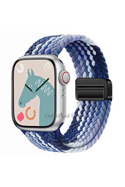 Choice حزام مجدول من نوع Blueberry-B مقاس 42 مم 44 مم 45 مم 49 مم لساعة باند ...