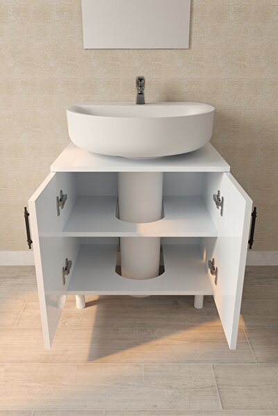 makbulce Sardunya Lavabo Alt Dolabı %100 MDF