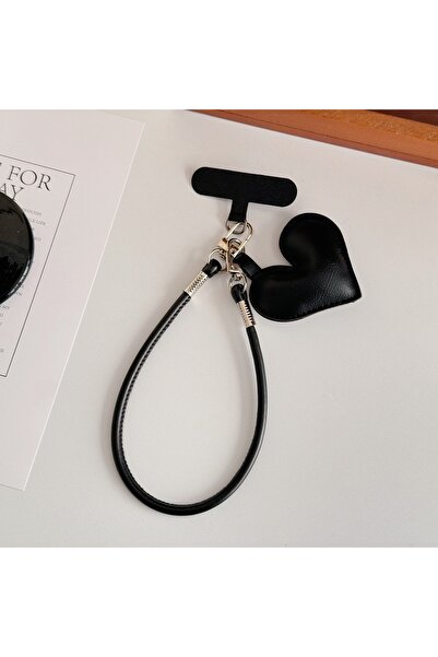 Choice1 Artificial leather black Fashionable Leather Mobile Phone Lanyard, Sh...