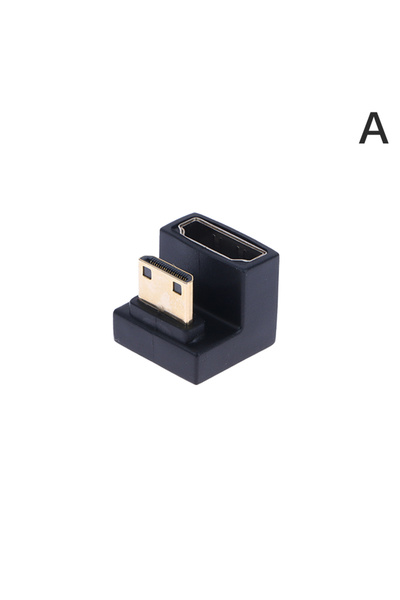 Choice1 محول HDMI متوافق مع زاوية 360 درجة على شكل حرف U، محول صغير من HD ذكر...