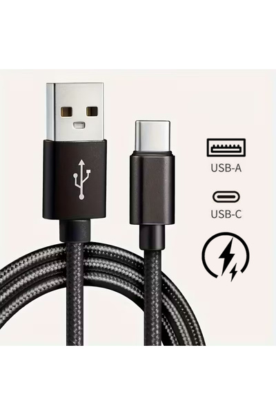 Choice5 كابل شحن سريع USB Type C أسود بطول 1 متر لهواتف Redmi POCO Honor، كاب...