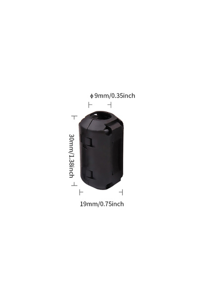 choice2 1 Piece 9mm 1Pcs/4Pcs Ring Core Ferrite Bead Clamp Choke Coil EMI RFI...
